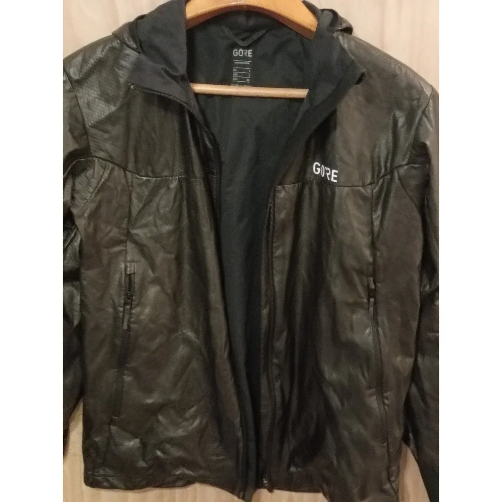 Gore‎ Wear R7 Gore-Tex Infinium Hooded Jacket Black Mens Large 100299
